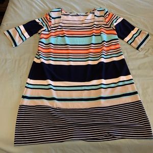 Women’s Sonoma Striped Dress Size XXL 3/4 Sleeve